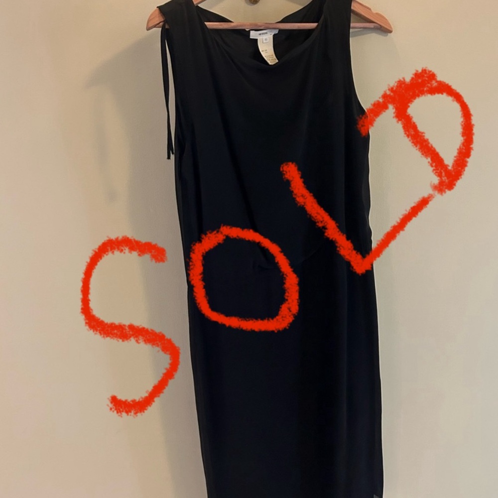 Black silk dress size 40